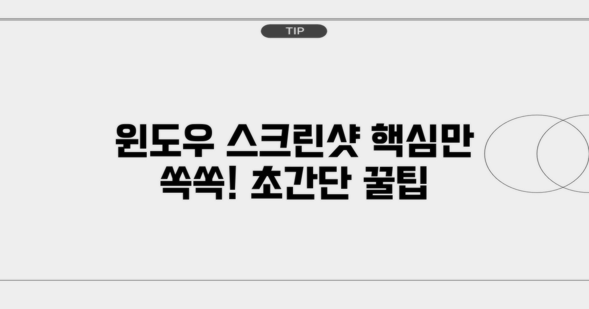 윈도우 스크린샷, 핵심만 모았다