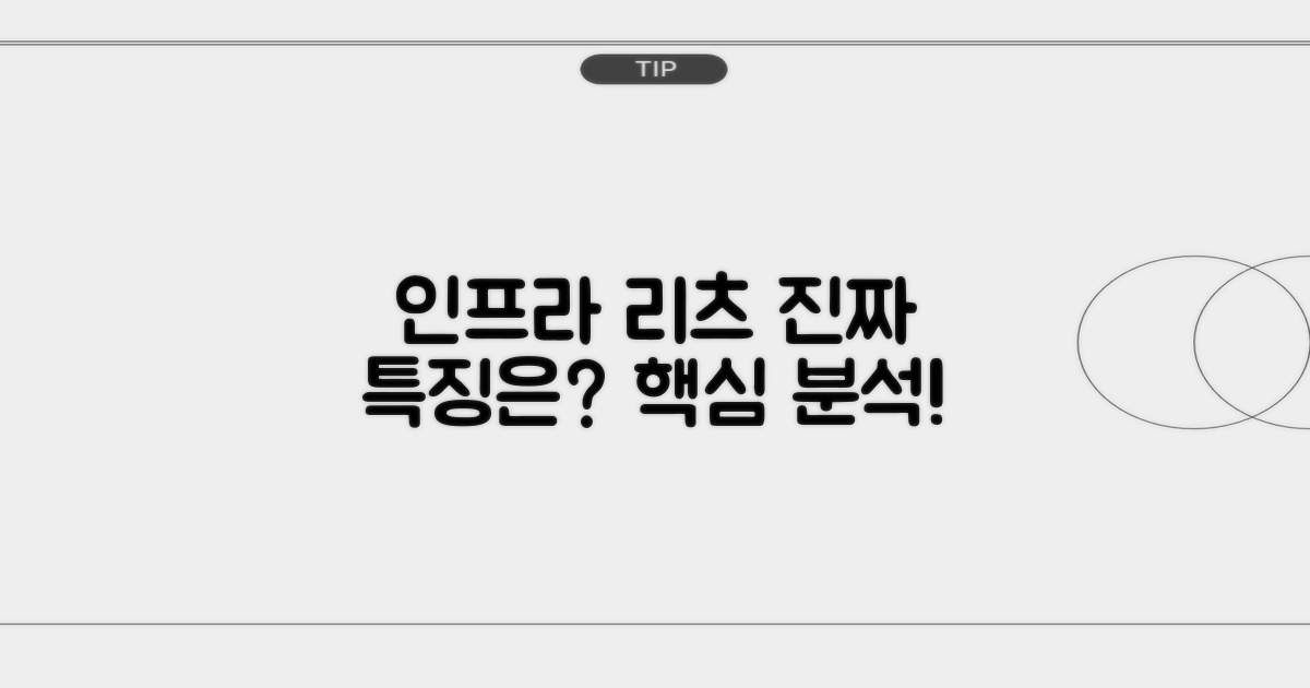 인프라 리츠, 진짜 특징이 뭘까?