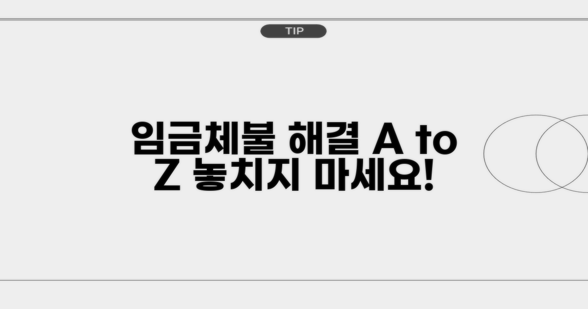 임금체불 해결 과정 상세 분석