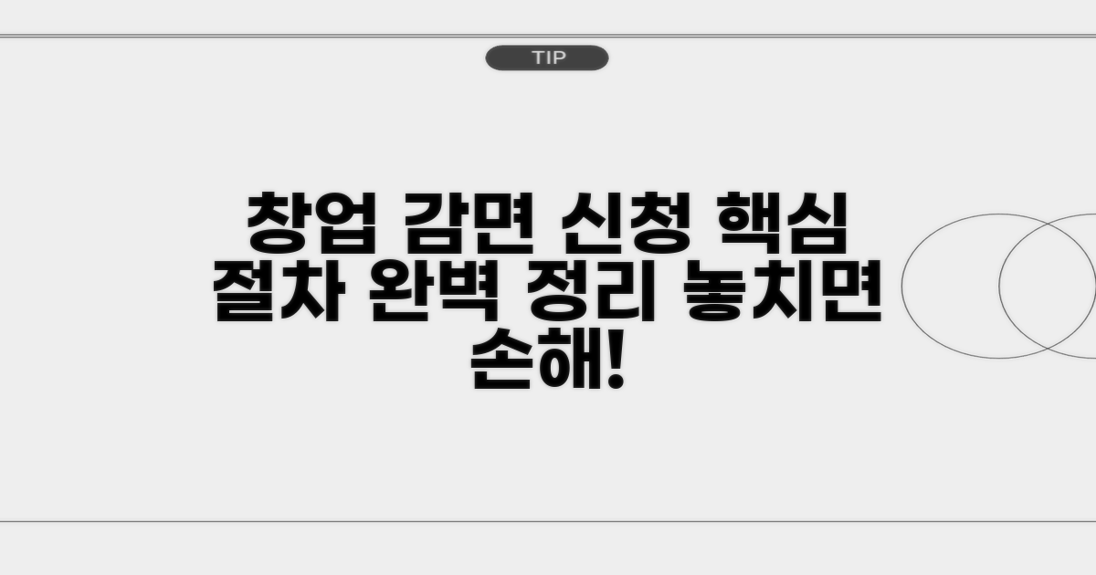 중소기업 창업감면 신청 절차