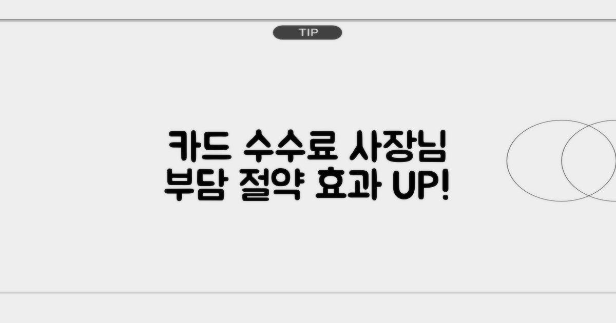 카드 수수료 인하 정책 혜택