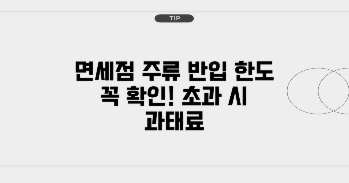 면세점 주류 구입 시 반입 한도