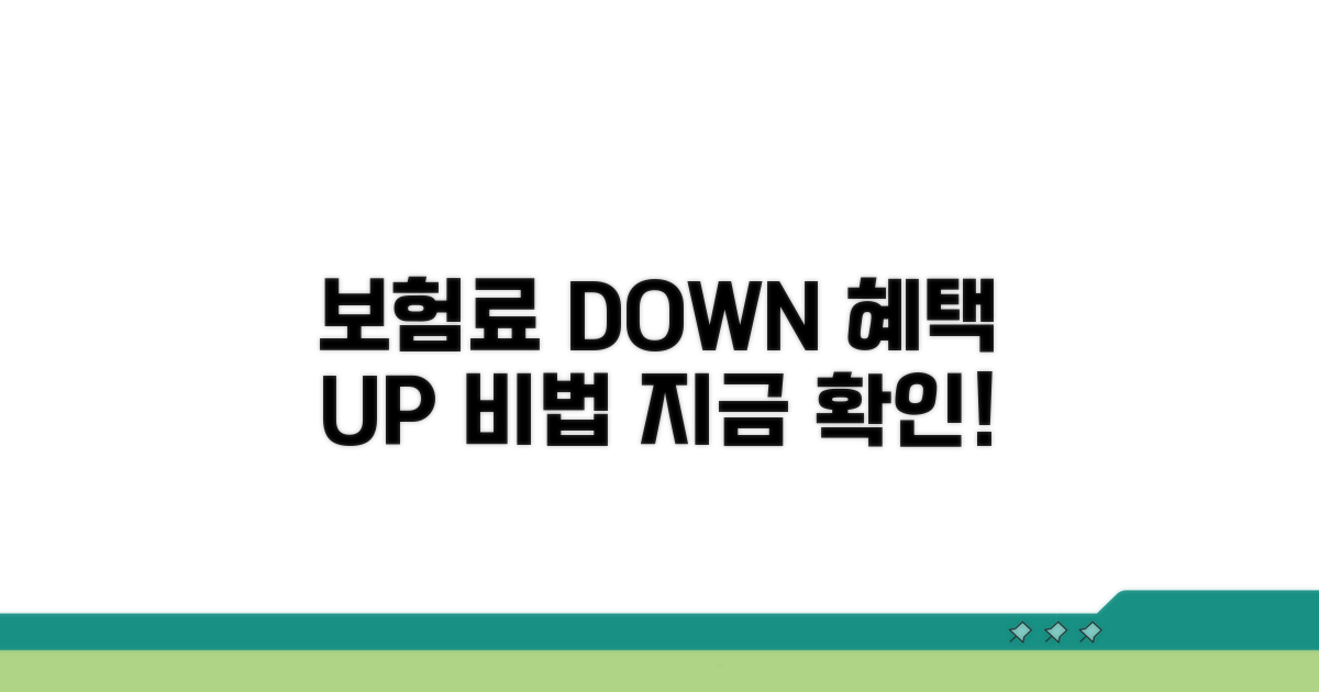 보험료 절약과 혜택 극대화 비법