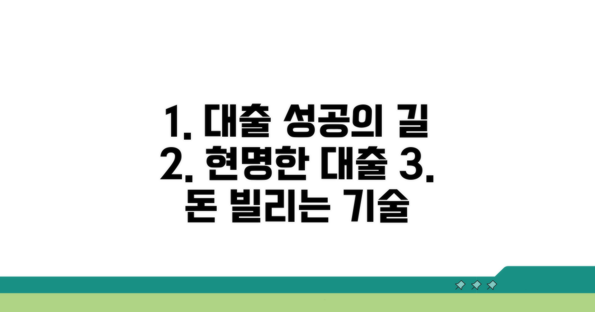 성공적인 대출 이용 노하우