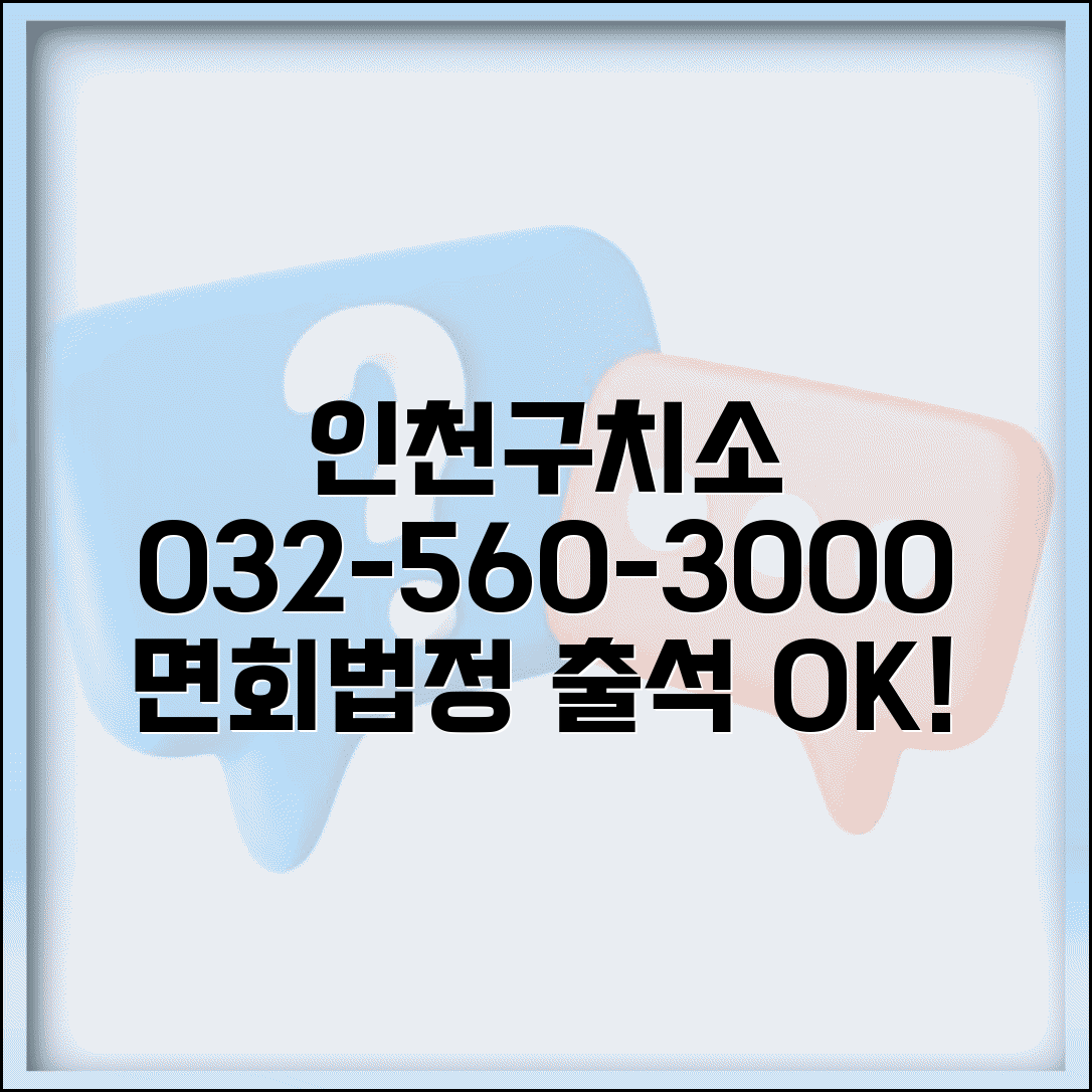 인천구치소 전화번호 032-560-3000 | 인천 지역 구치소 미결수용자 면회와 법정 출석 지원