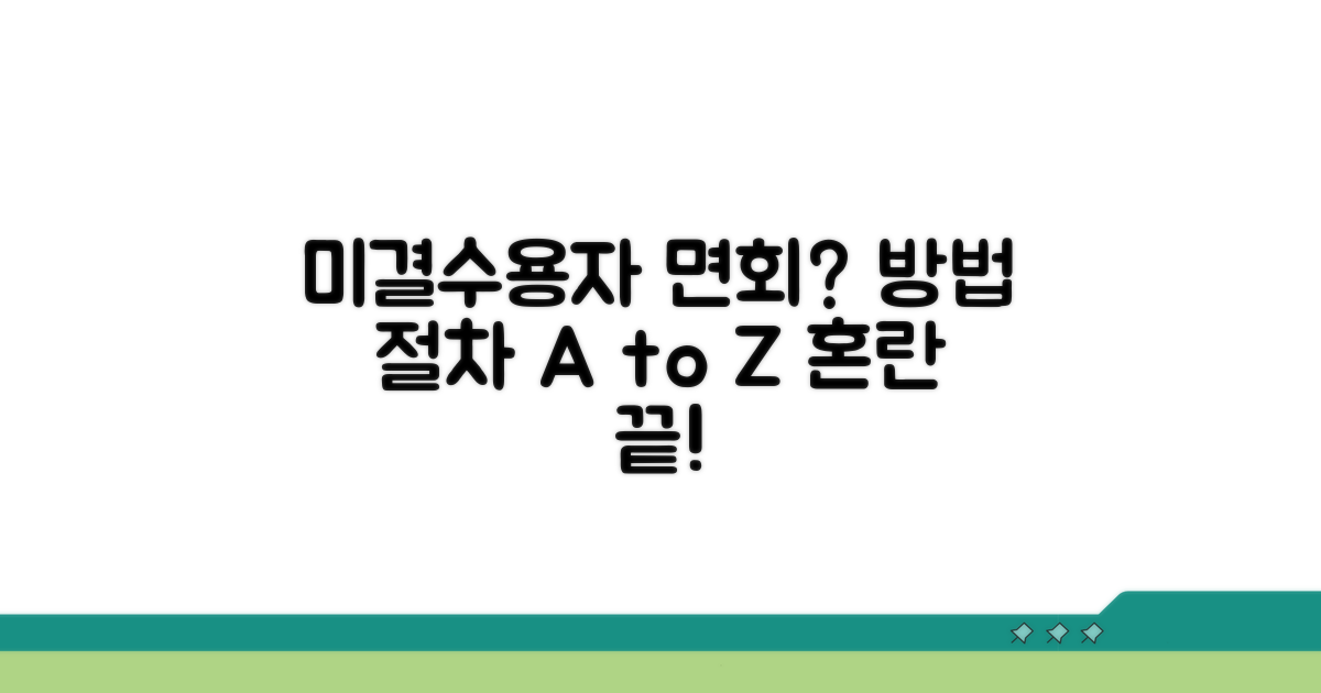 미결수용자 면회 방법과 절차
