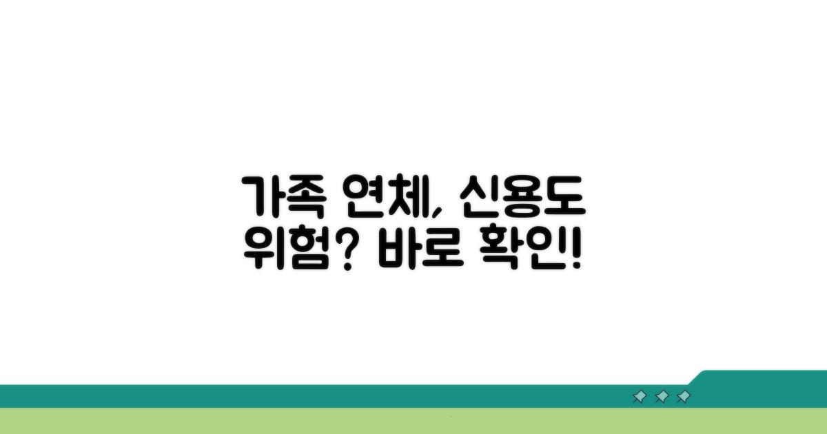 가족 연체, 내 신용에 영향 줄까?