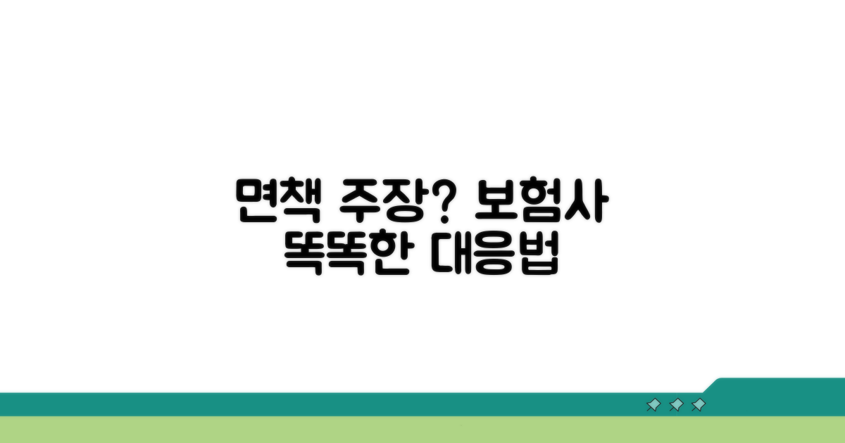 보험사 면책 주장, 이렇게 대응하세요