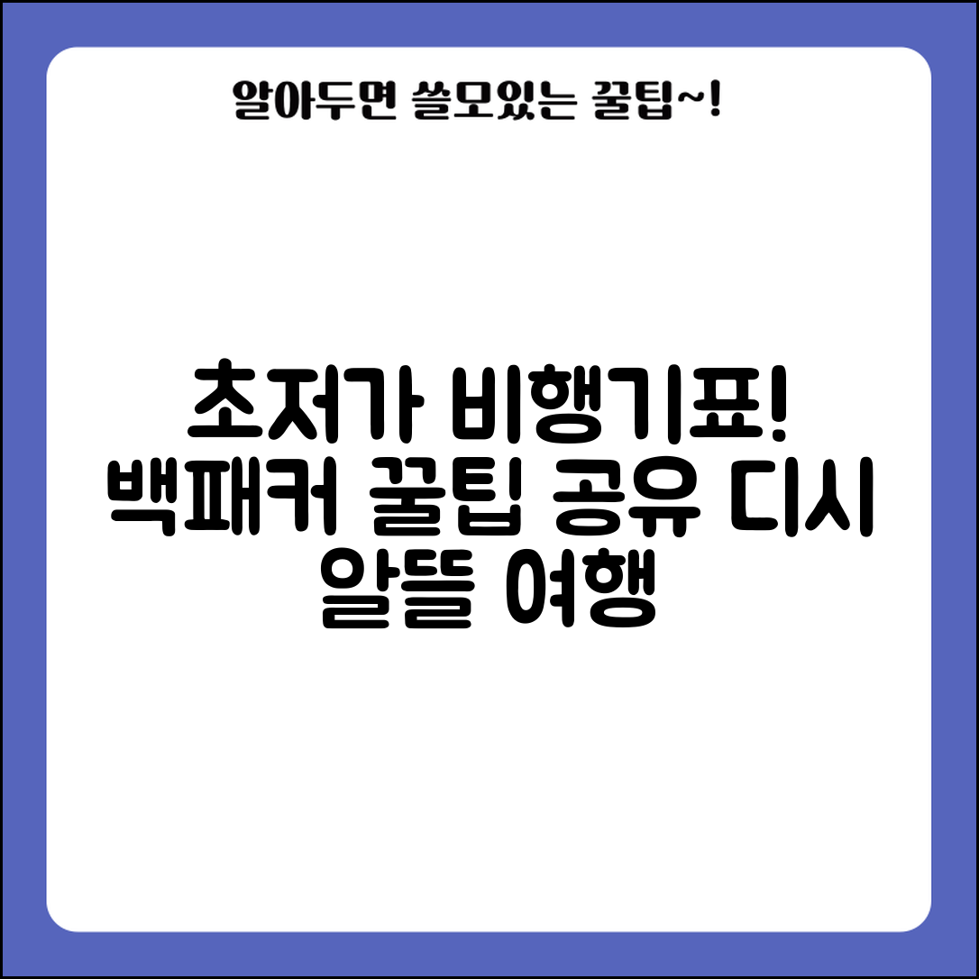비행기표 싸게 디시 알뜰 여행 | 백패커들이 추천하는 초저가 항공료 예약 노하우