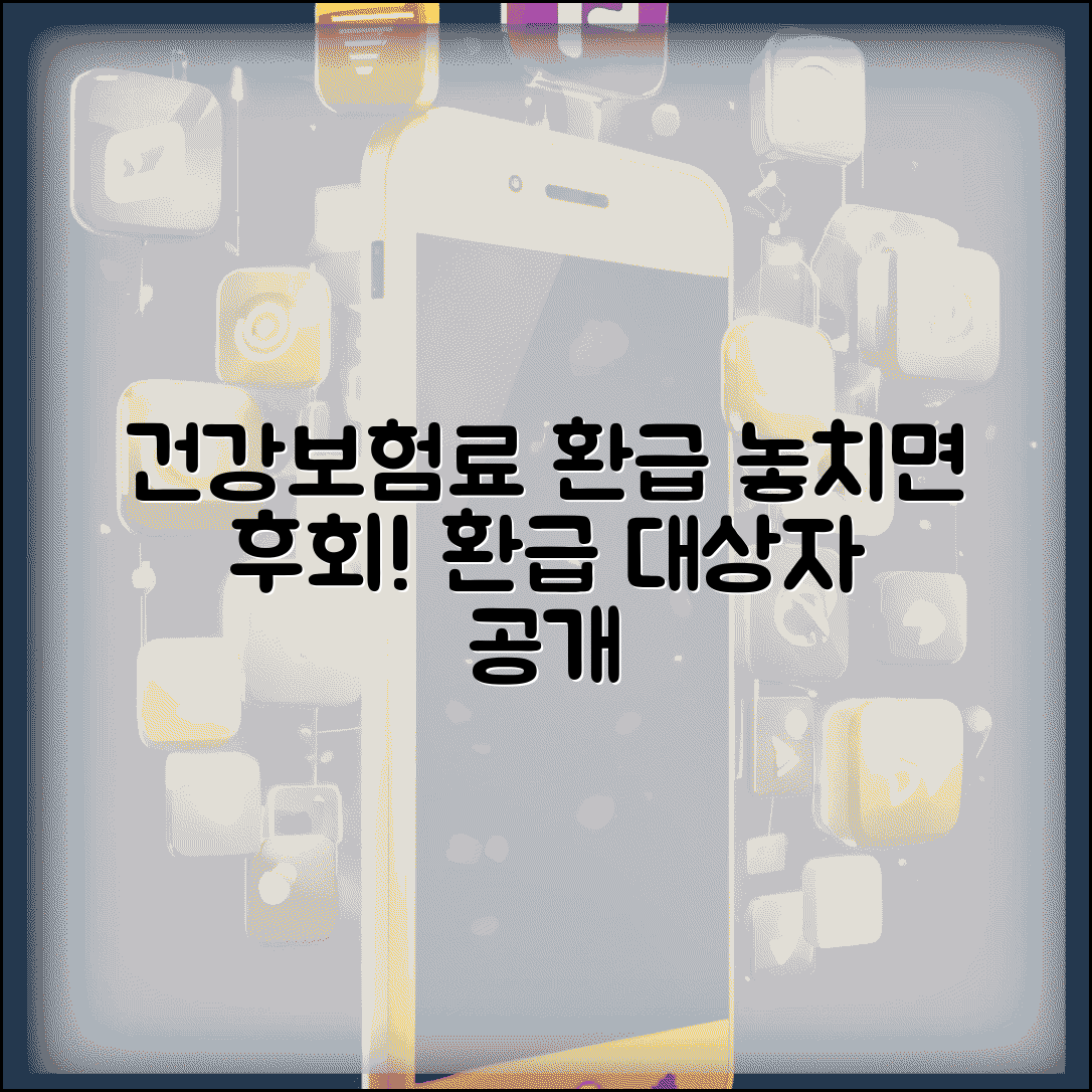 건강보험료 환급 대상자 조건 | 이런 사람들이 받을 수 있어요