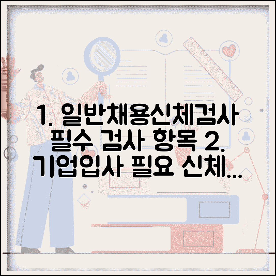 일반채용신체검사서 항목과 기업 입사 필요 검사