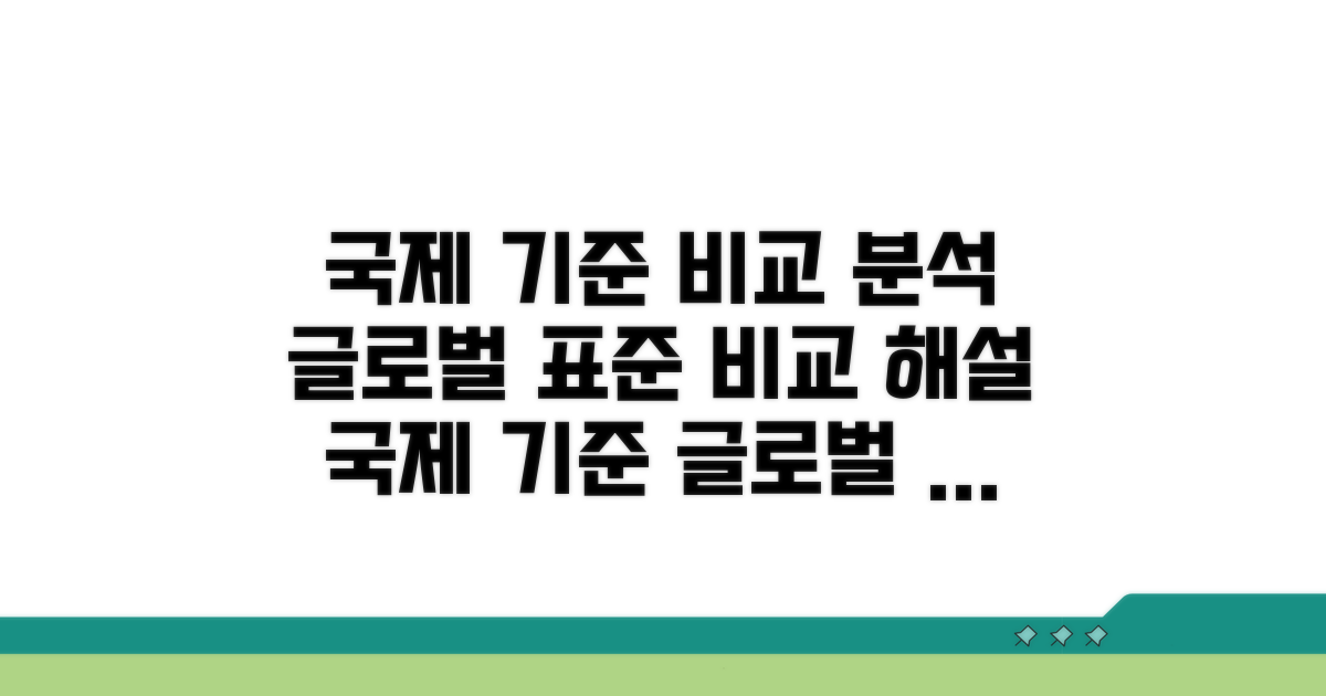 국제 기준과 비교 분석
