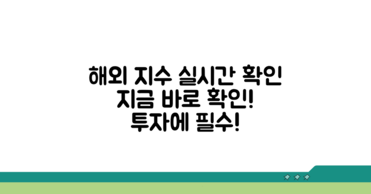 해외 지수 연동 실시간 확인법