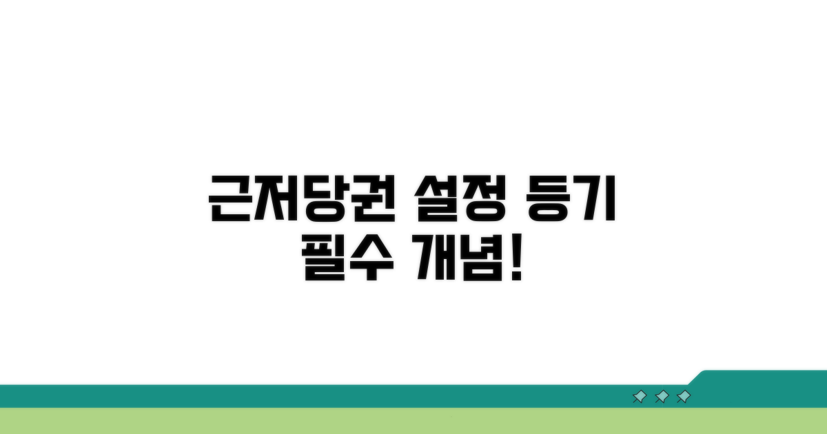 근저당권 설정 등기 개념