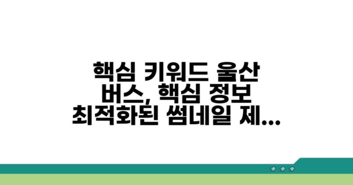 울산 버스 노선, 이것만 알면 끝!