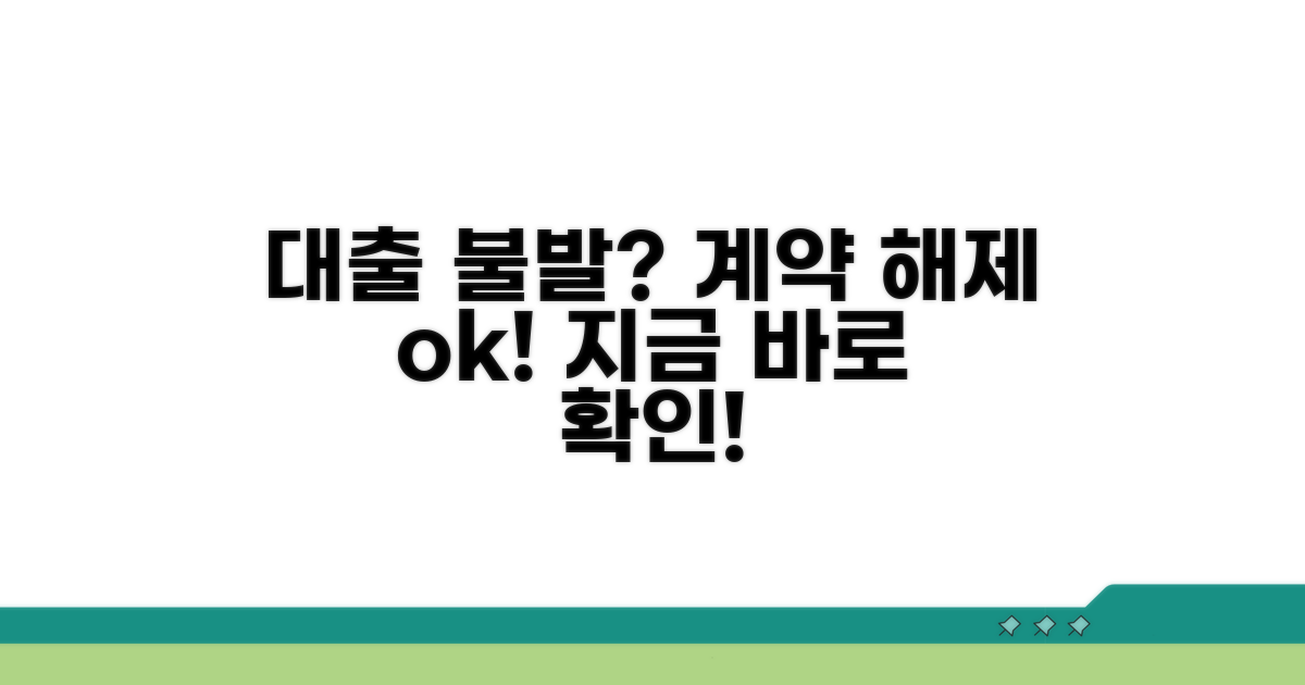 대출 불승인 시 계약 해제 가능할까?