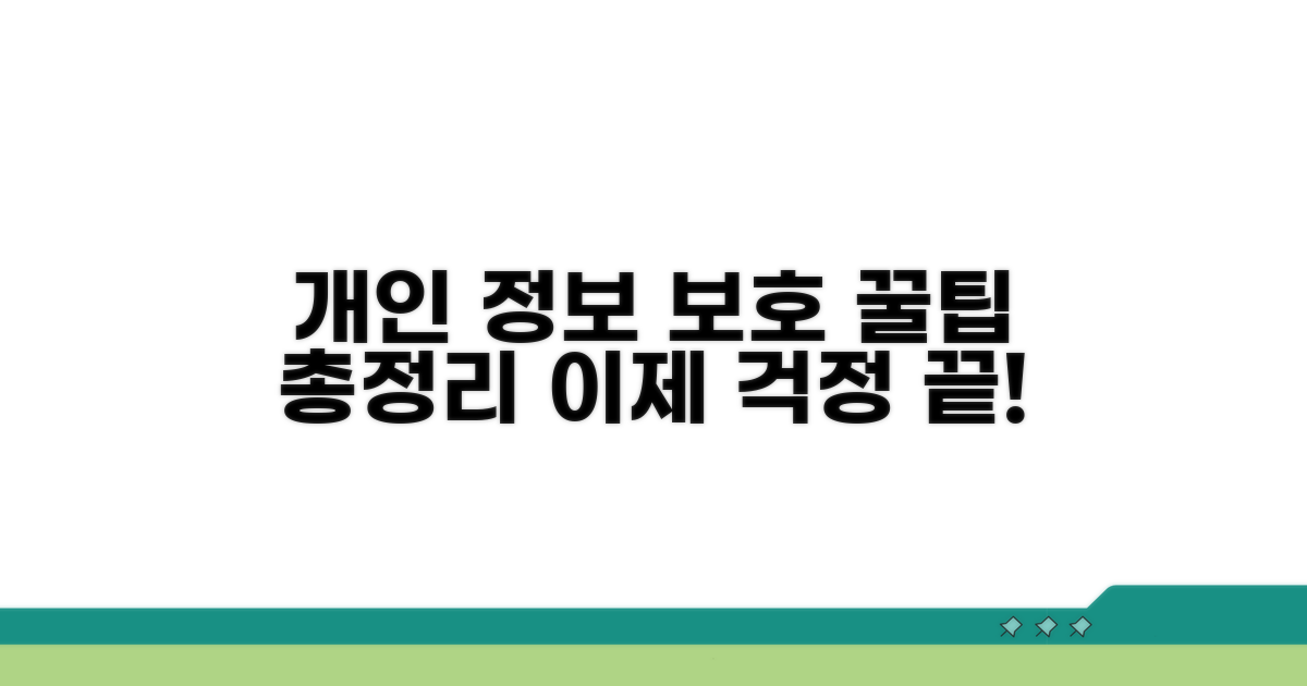 개인 정보 보호 팁 완벽 정리