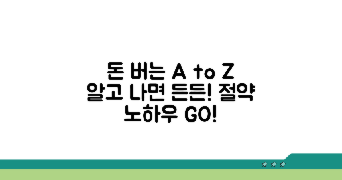 알고 나면 든든, 절약법 A to Z