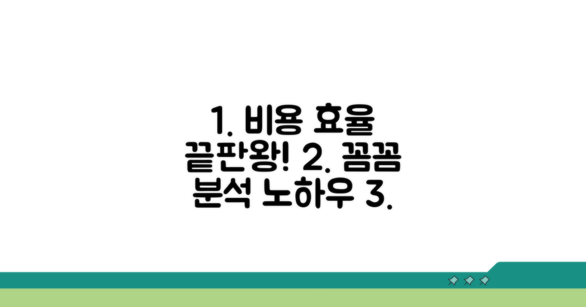 비용 대비 효과, 꼼꼼하게 분석하기