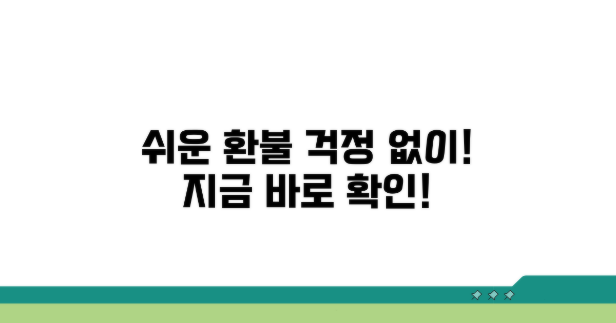 환불 절차, 어렵지 않아요!