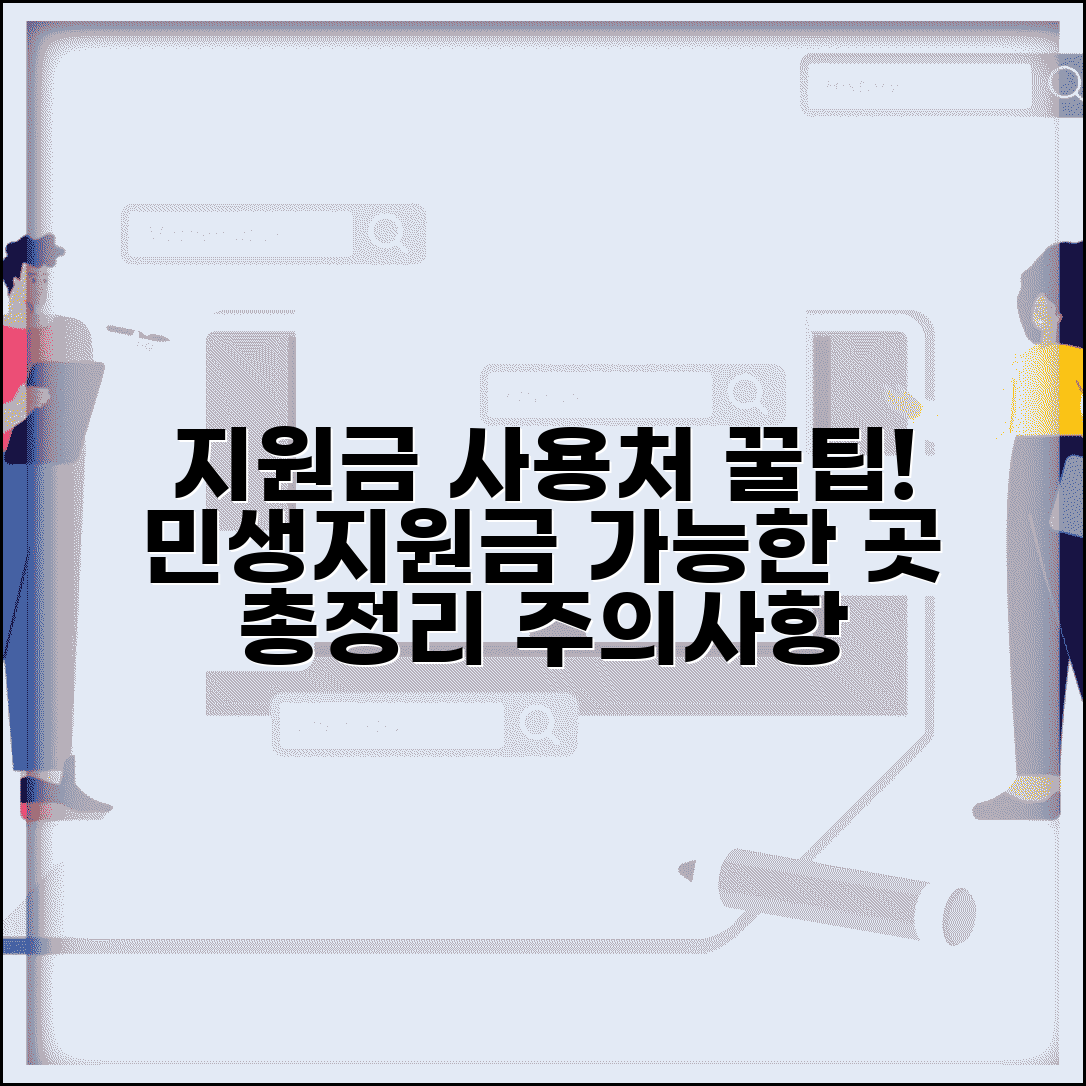 지원금 사용처 확인 | 민생지원금 가능한 곳과 제한사항, 꿀팁 총정리