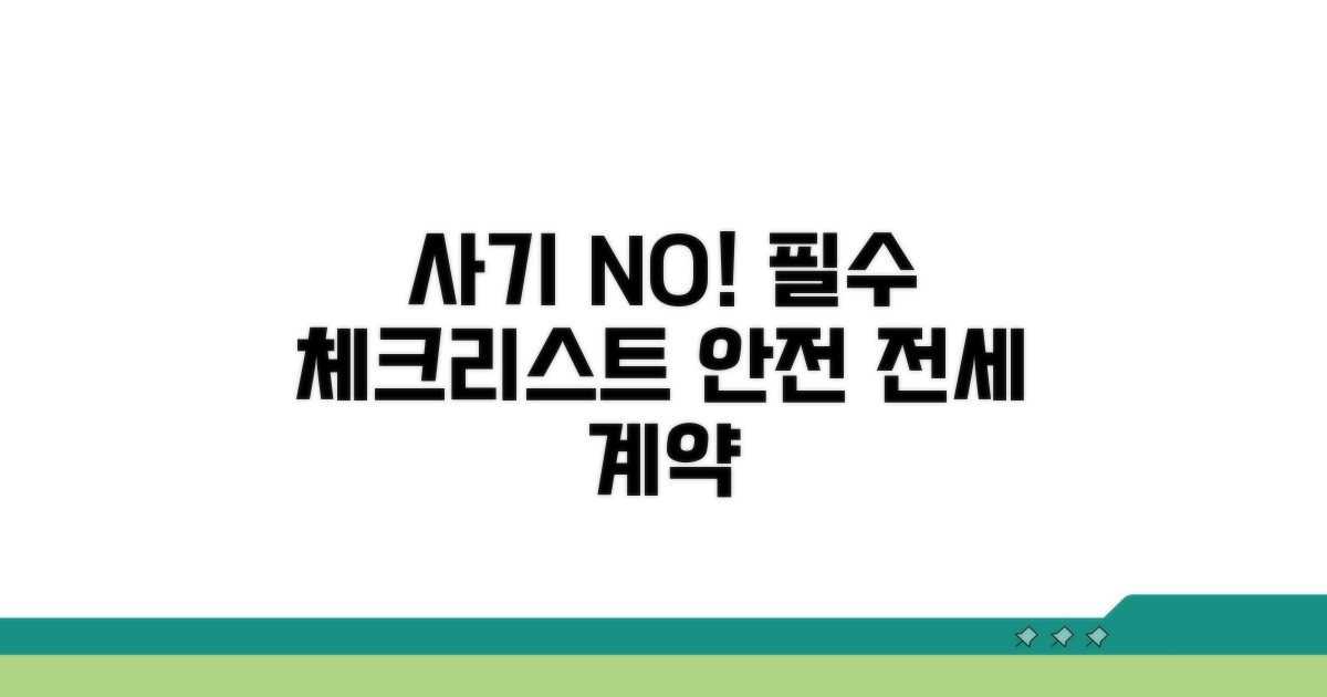 전세 사기 예방 핵심 체크리스트
