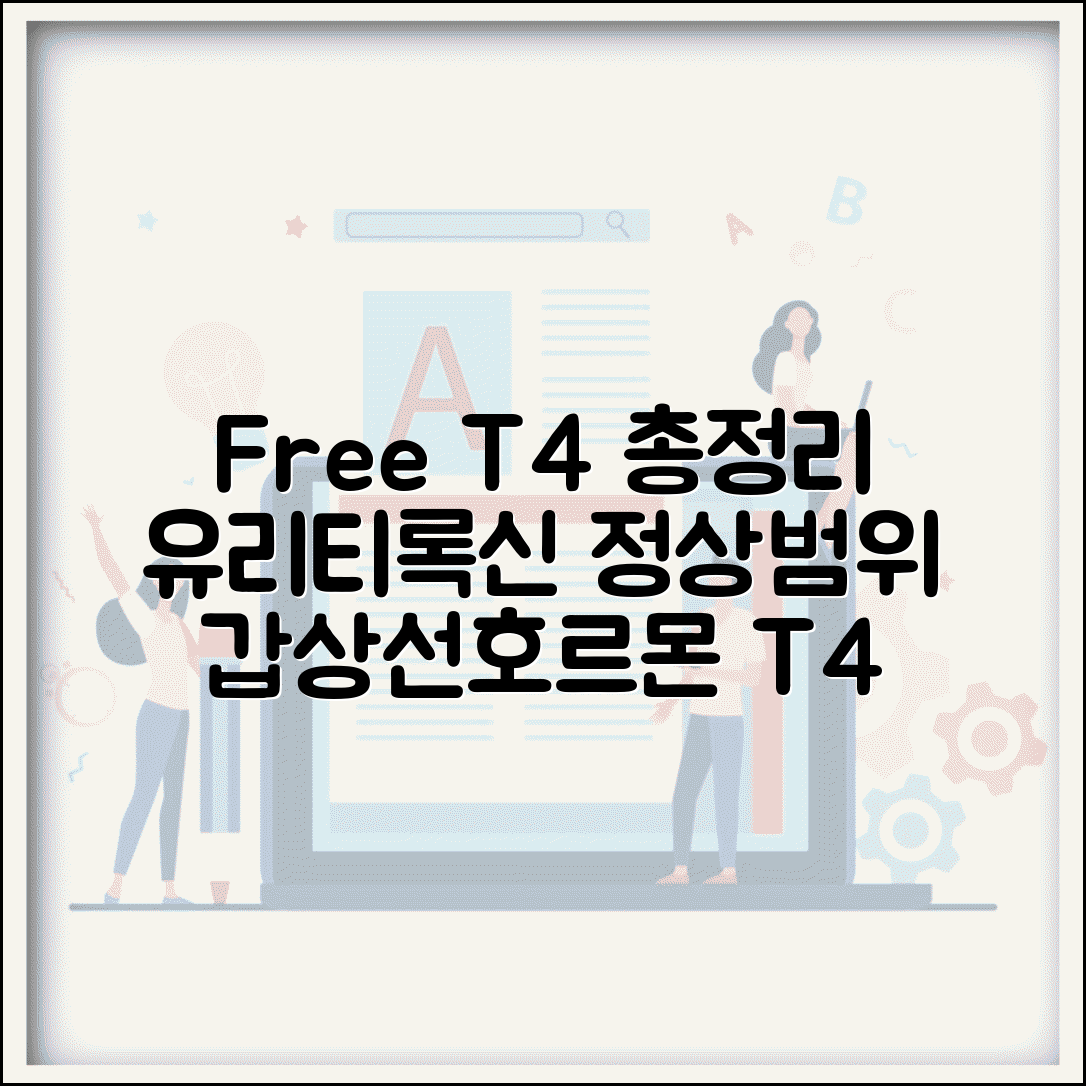Free T4 수치 의미 총정리 | 유리티록신 정상범위 갑상선호르몬 T4 수치