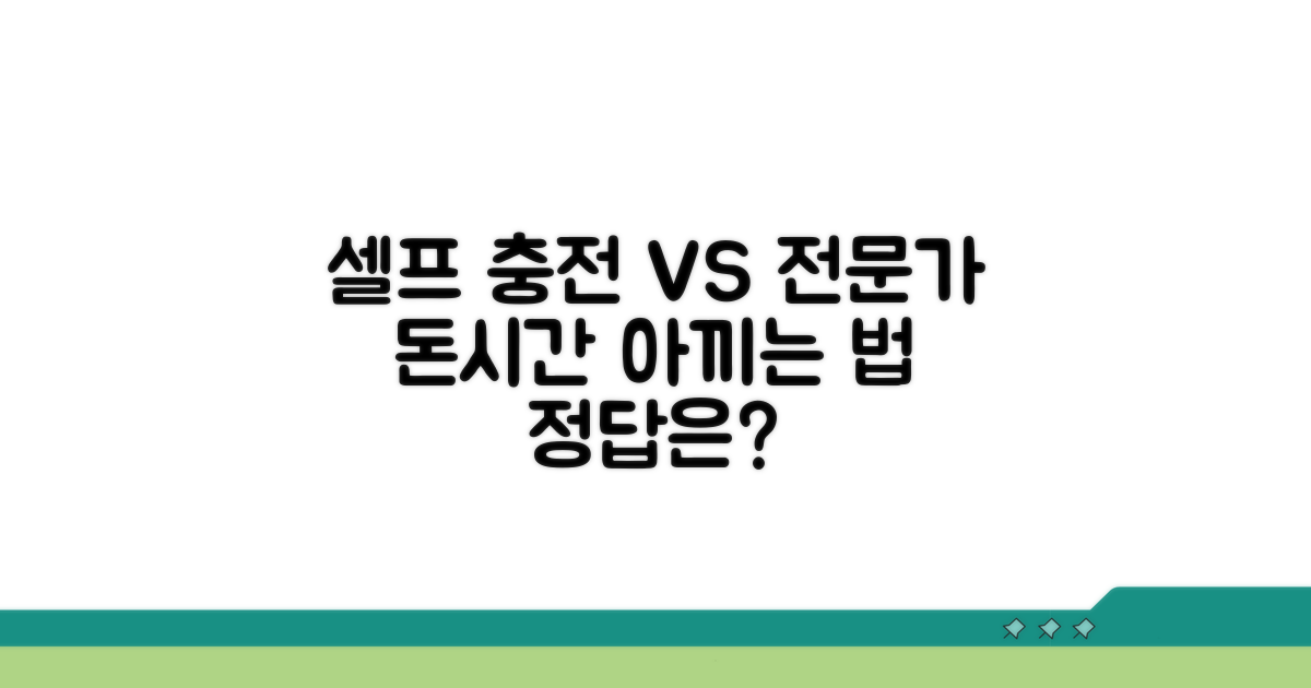 셀프 충전? 전문가에게 맡기기
