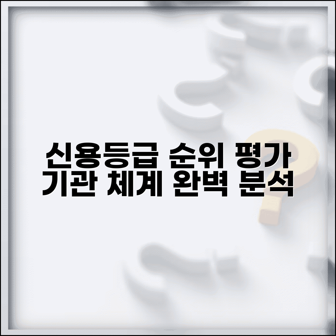 신용등급 순위 시스템 | 신용등급 체계와 평가 기관