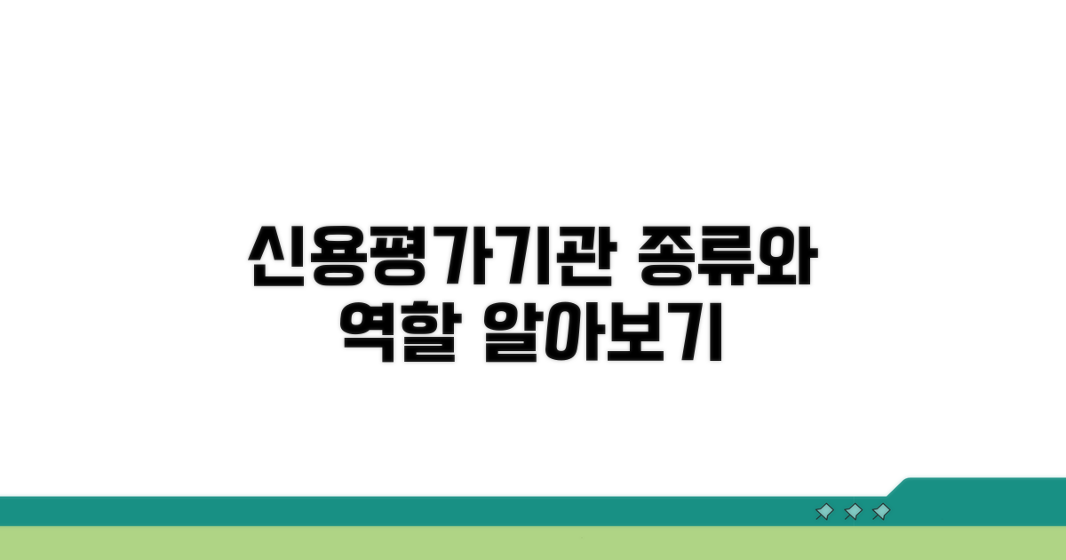 신용평가기관 종류와 역할