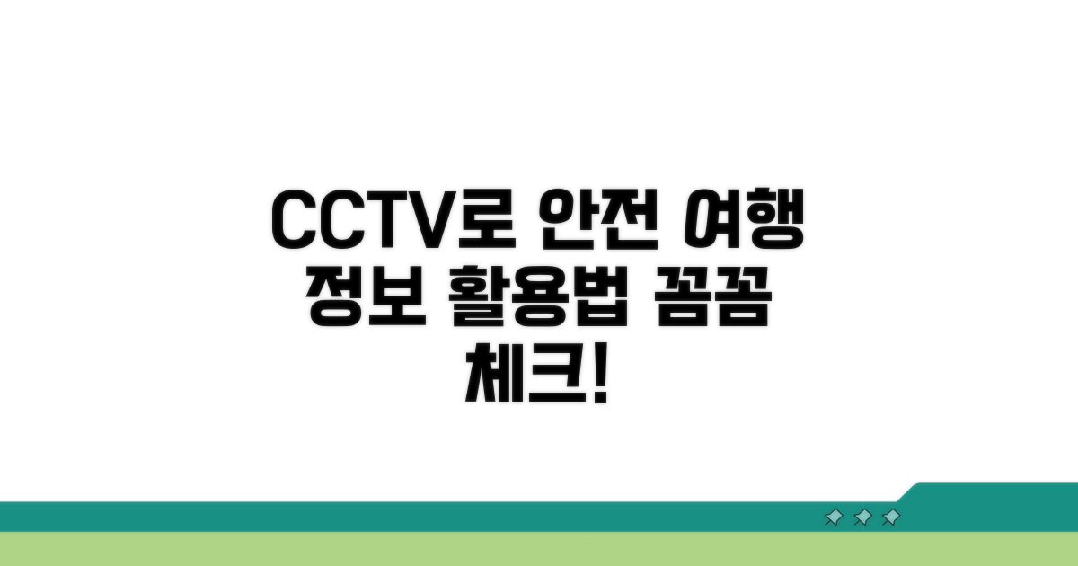안전 여행을 위한 CCTV 정보 활용