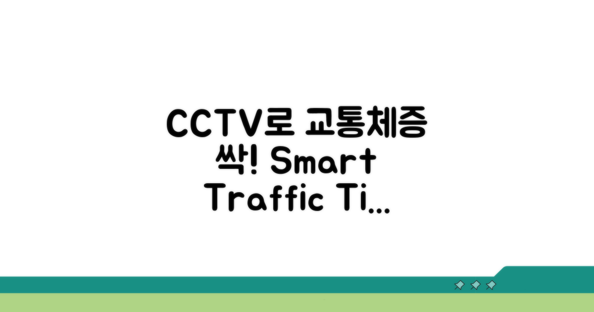 교통 체증 피하는 CCTV 활용 팁