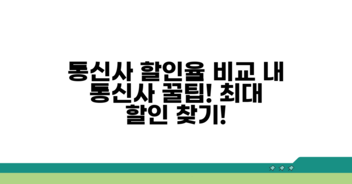 통신사별 할인율 자세히 알아보기
