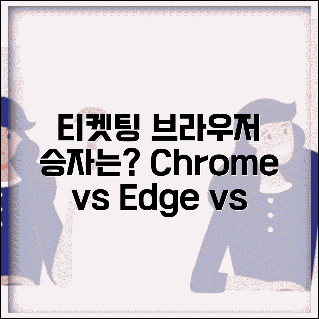 티케팅 성공률 높이는 브라우저 | 크롬 vs 엣지 vs 사파리