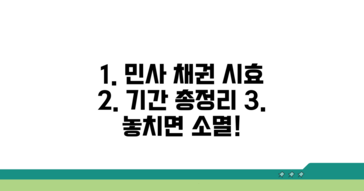 민사 채권 소멸시효 기간 총정리