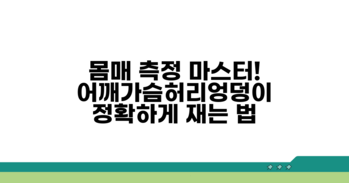 어깨, 가슴, 허리, 엉덩이 둘레 측정법