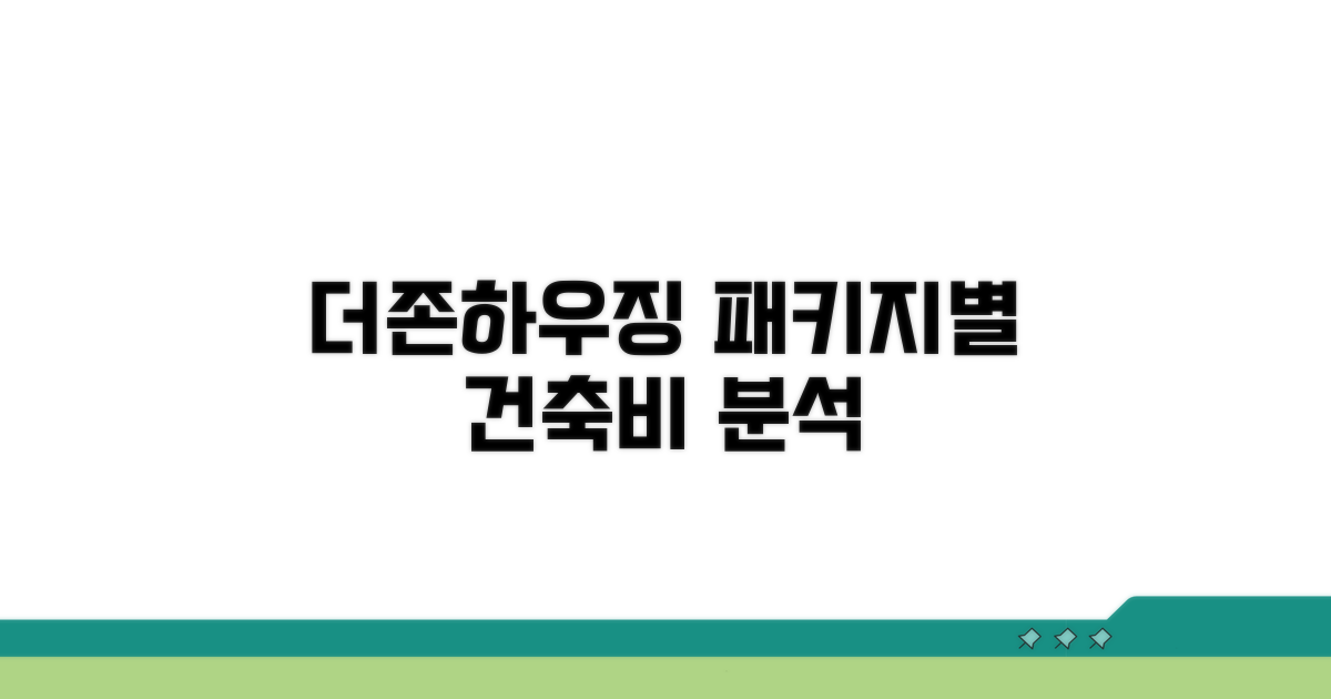 더존하우징 패키지별 건축비 분석