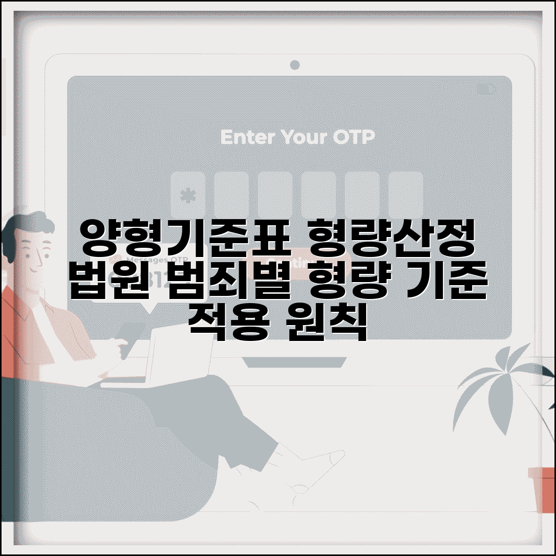 양형 기준표 형량 산정 | 법원 양형위원회 범죄별 형량 산정 기준과 적용 원칙