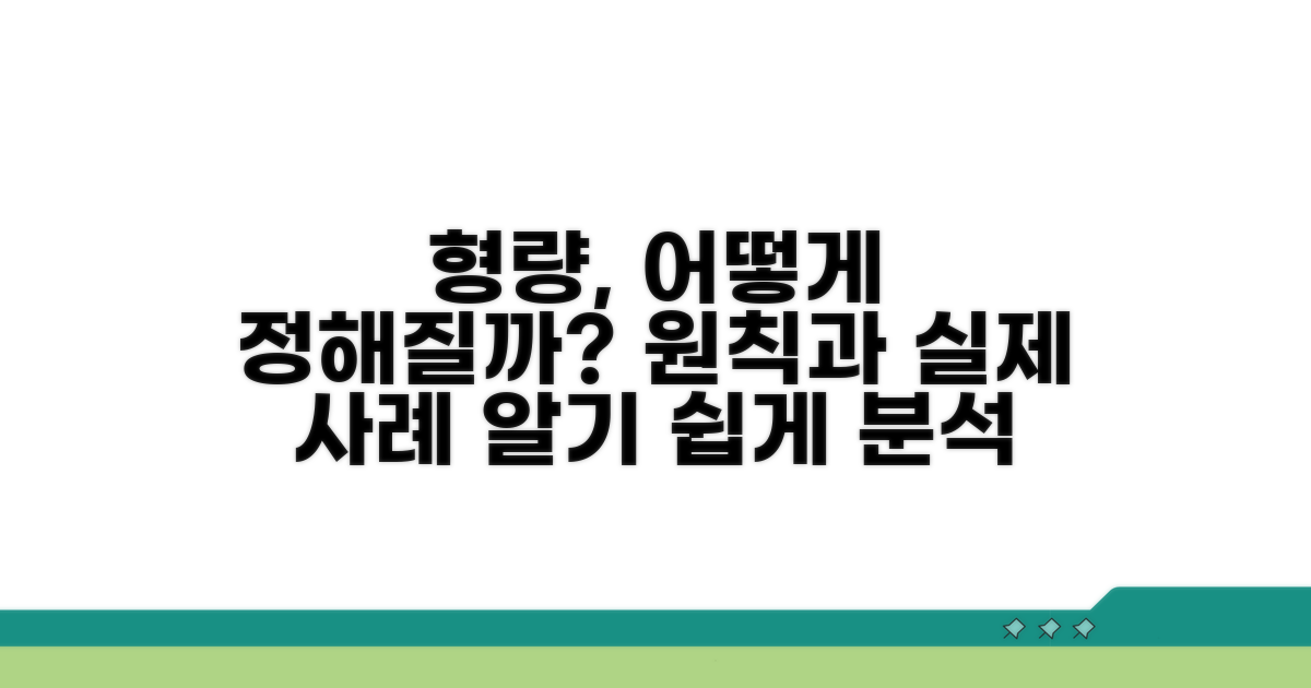 형량 산정 원칙과 적용 사례