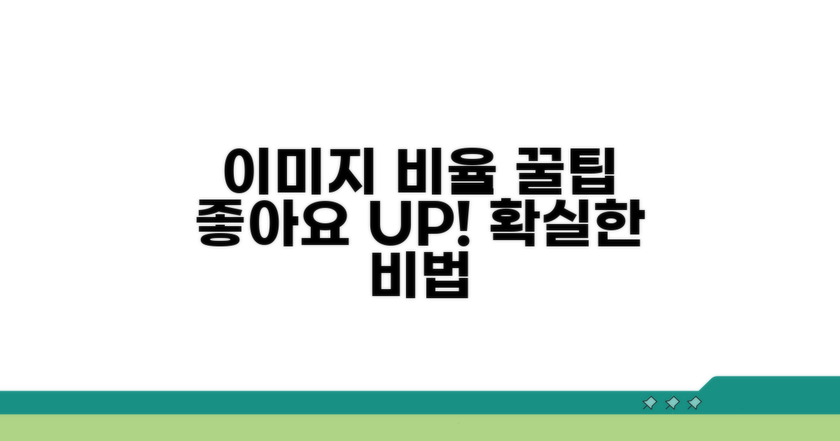 좋아요 늘리는 이미지 비율 팁