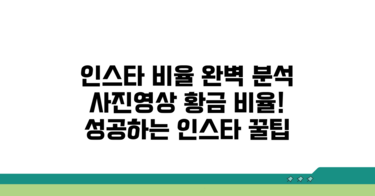 인스타 최적 비율 완벽 분석