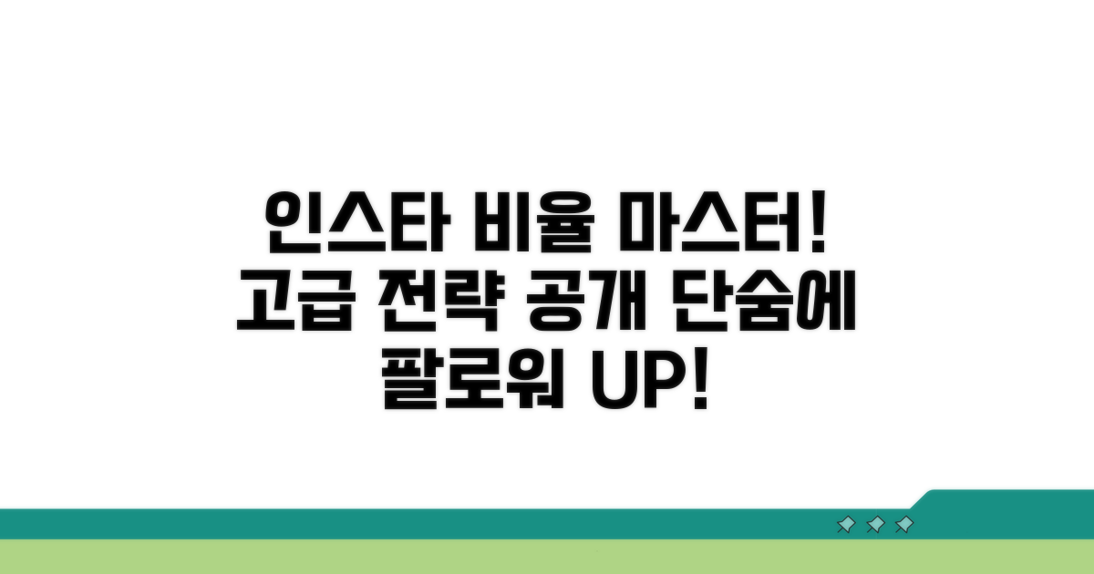 인스타 비율 활용 고급 전략