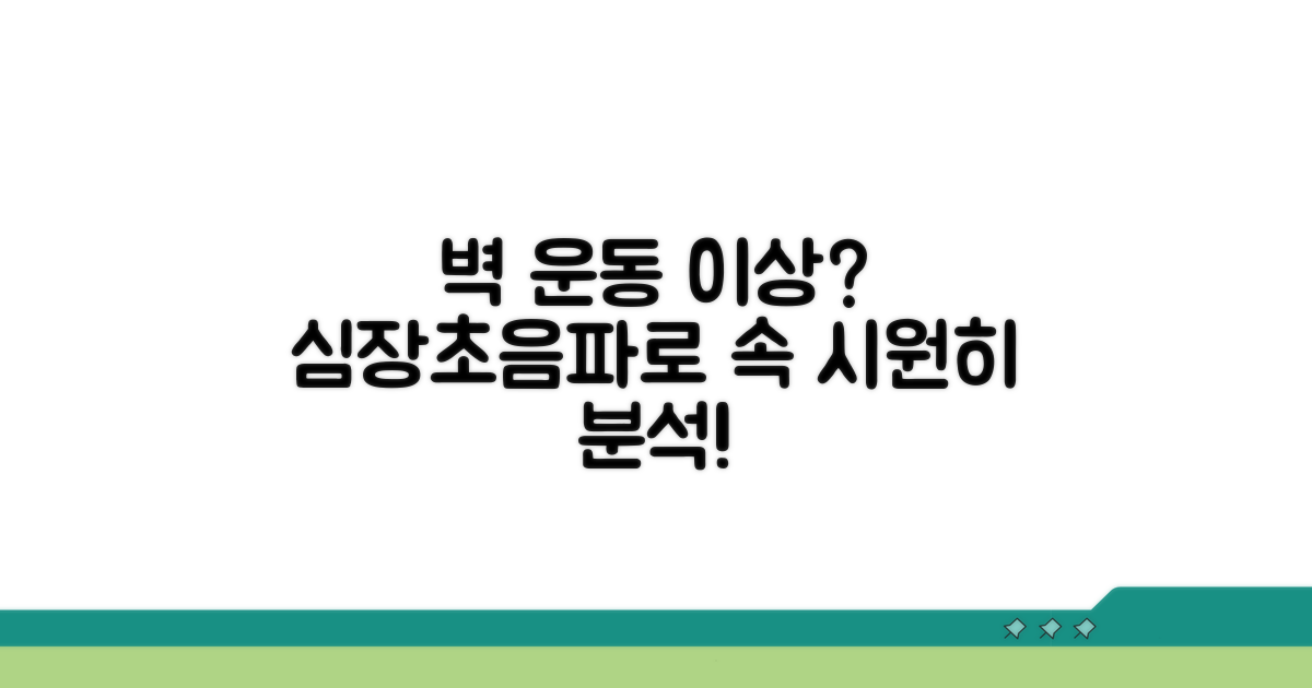 심장초음파로 보는 벽 운동 이상 상세 분석