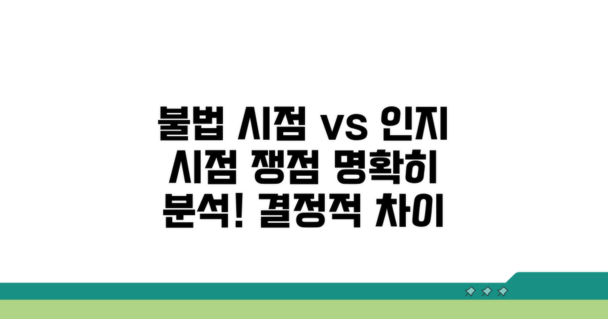 불법행위 시점과 인지 시점 분석