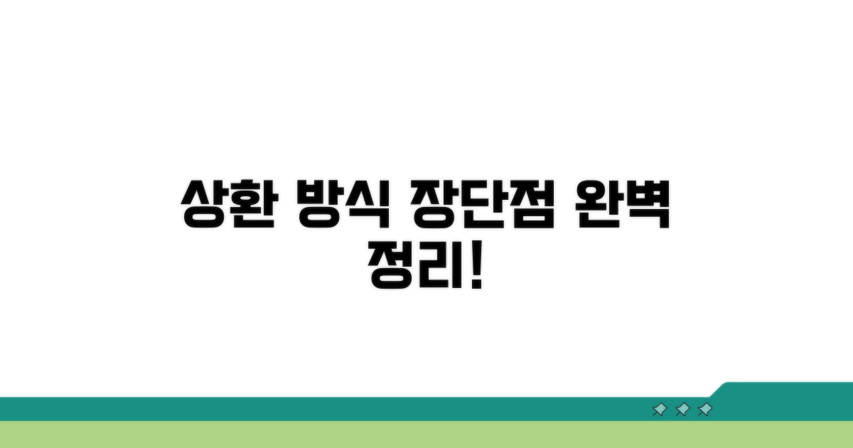 상환 방식별 장단점 완벽 정리