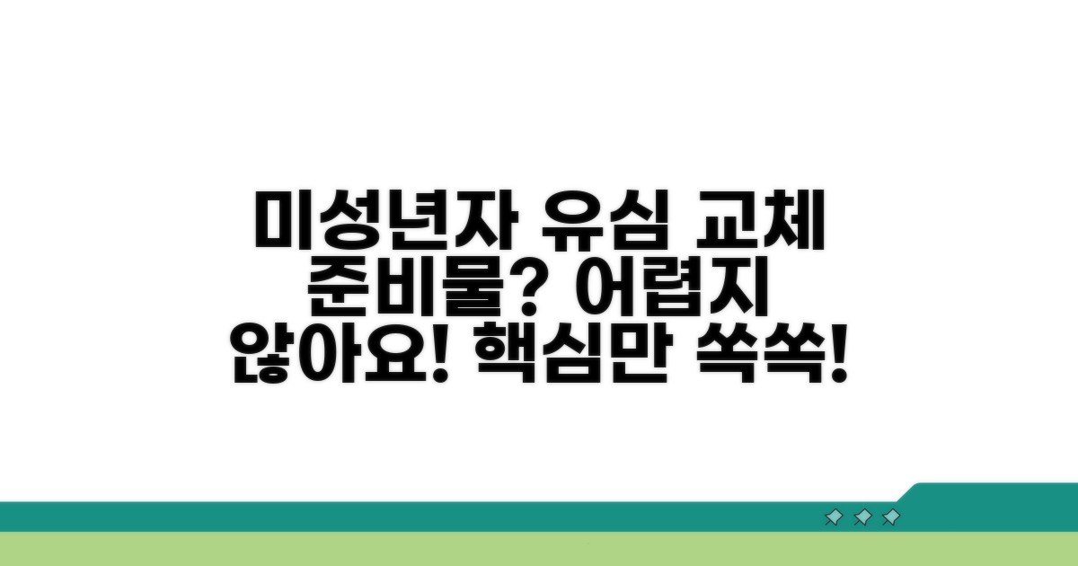 미성년자 유심 교체, 기본 준비물