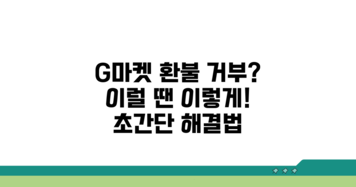 G마켓 환불 거부, 이럴 땐 이렇게!