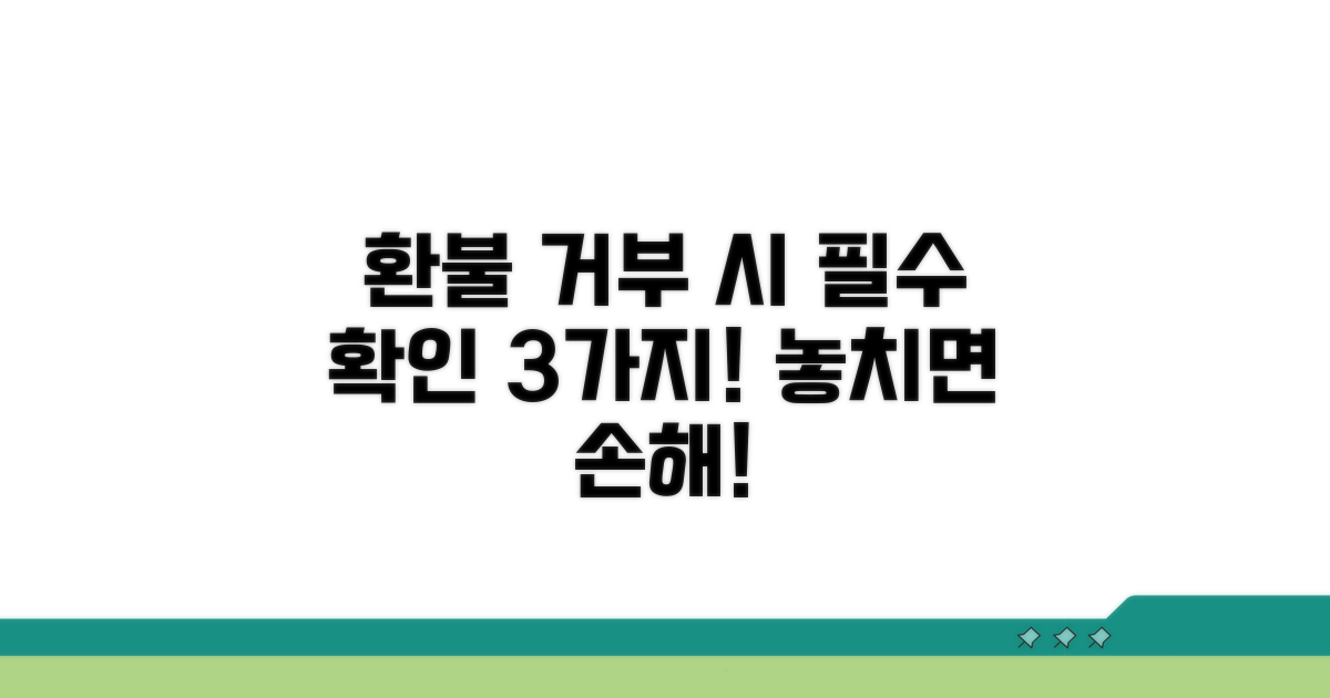 환불 거부 시 주의할 점 3가지