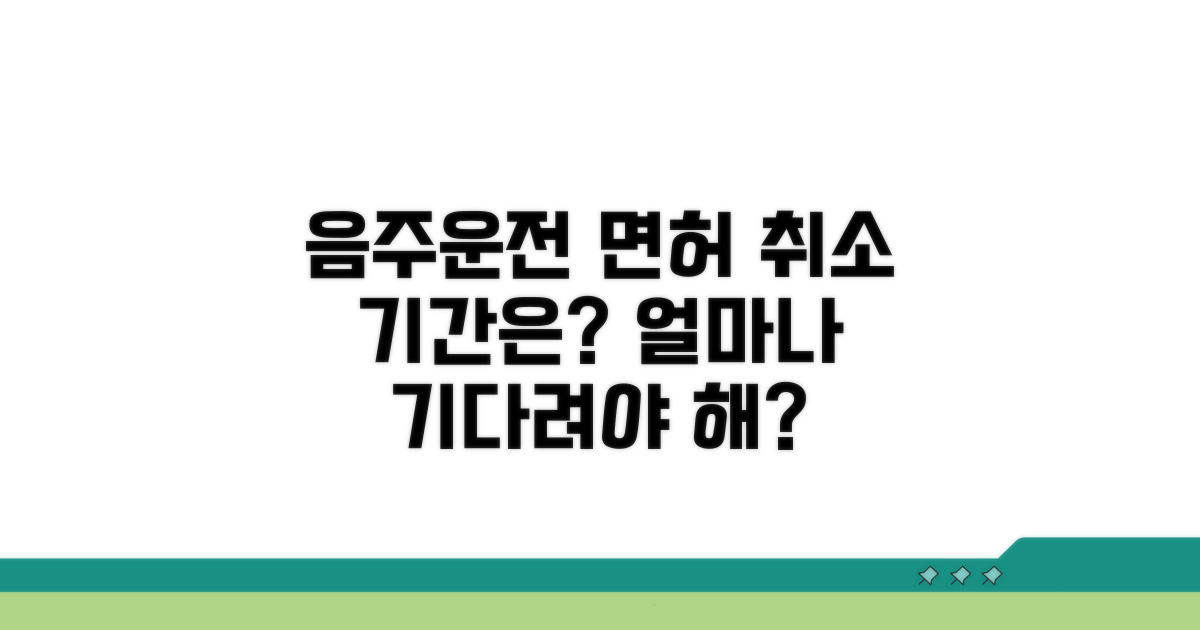 음주운전 취소 기간, 얼마나 기다려야 할까?