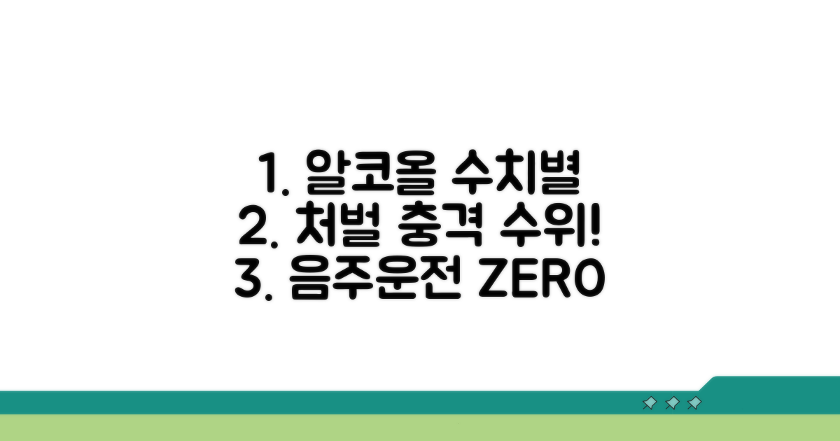 혈중알코올농도별 처벌 수위 확인